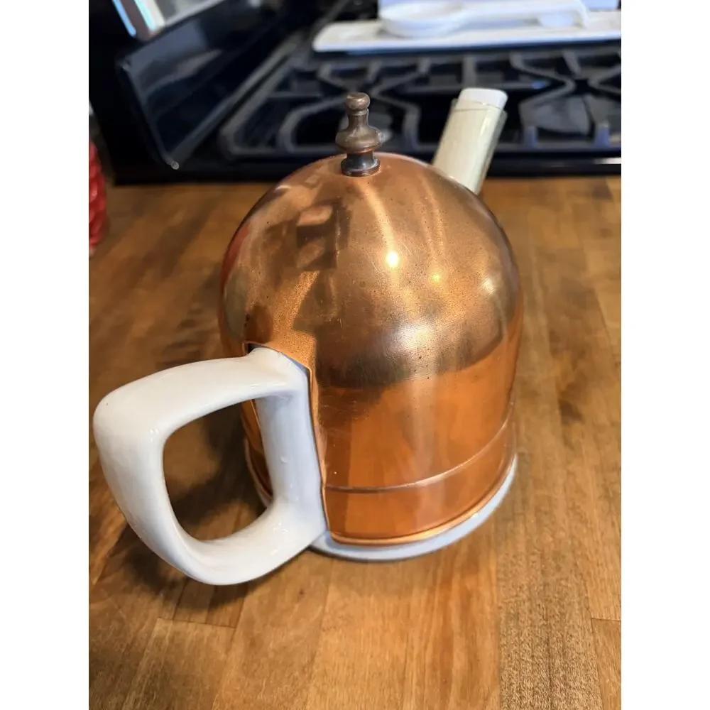Copper Tea Cozy. Dome Cover with Knob. Teapot Cover